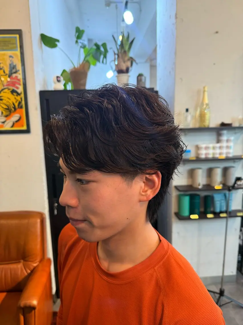 ショート パーマ メンズ カット パーマ HARBOR ゆづきのヘアスタイル