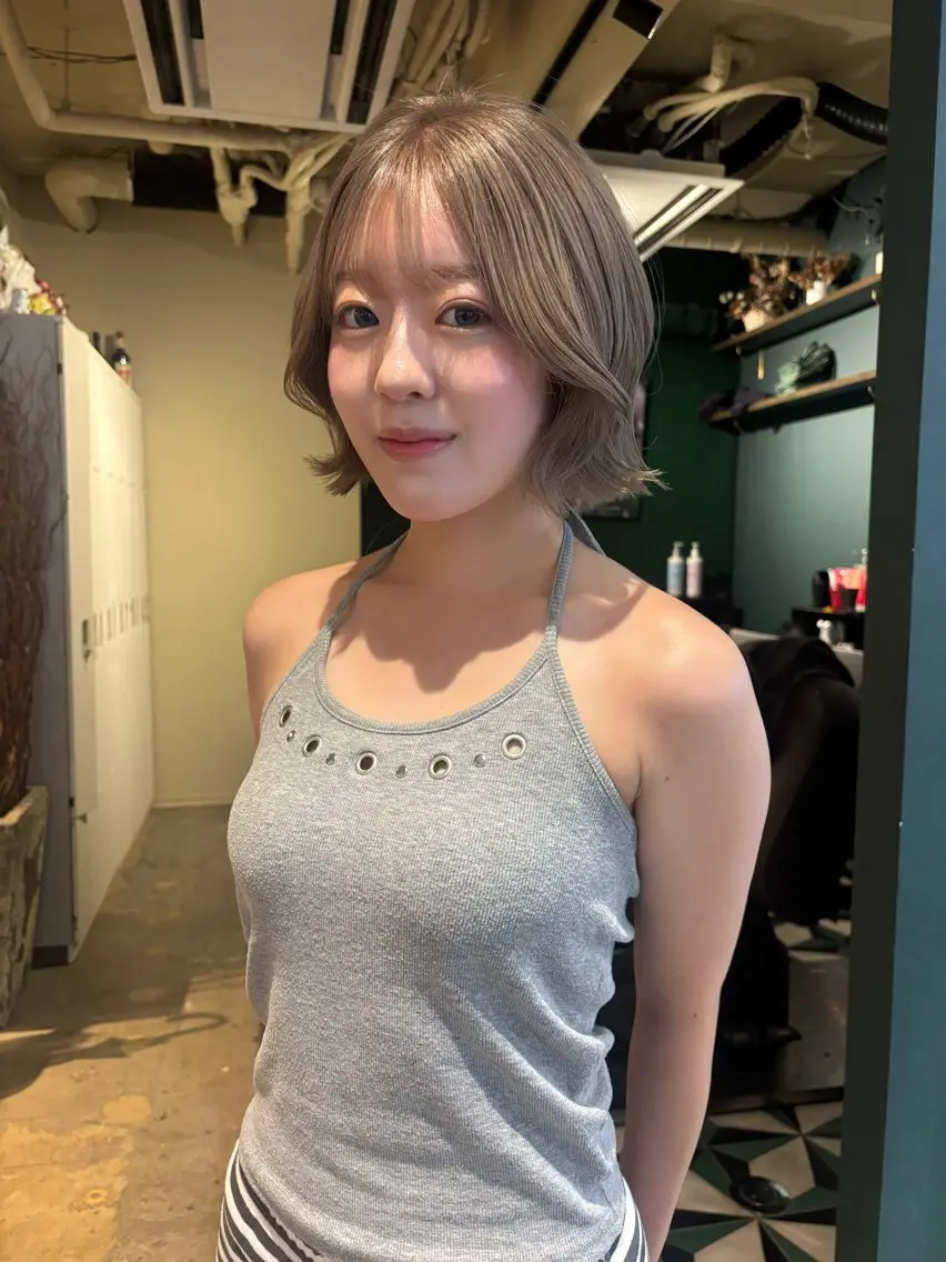 ショート カラー カット ヘアカラー トリートメント ブリーチ/エクステ はしもと そな🫧のヘアスタイル