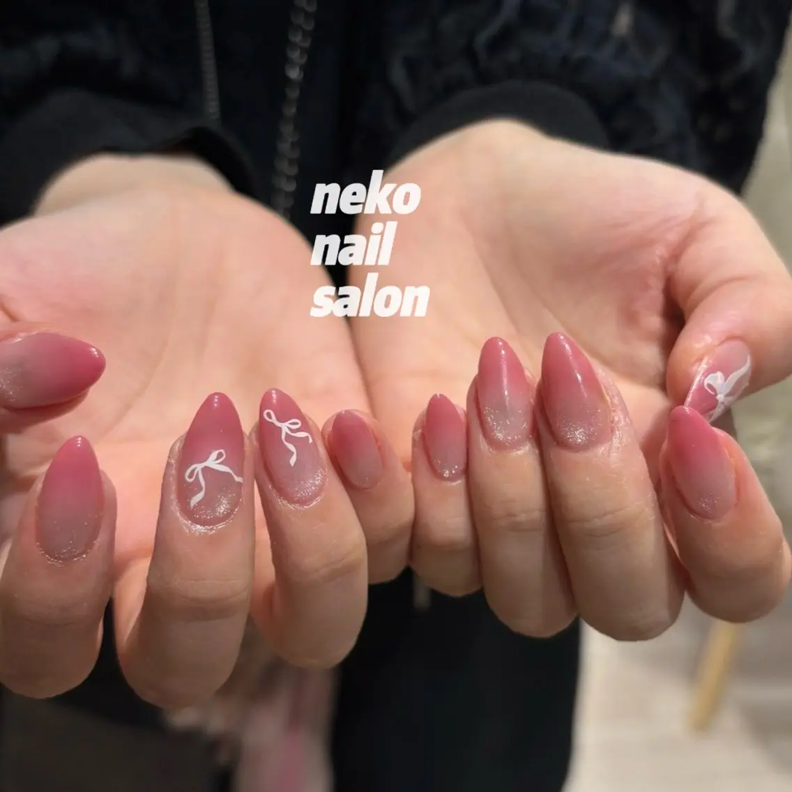 ネイル キラキラネイル マグネットネイル ワンホンネイル ハンドネイル neko nailのネイルデザイン