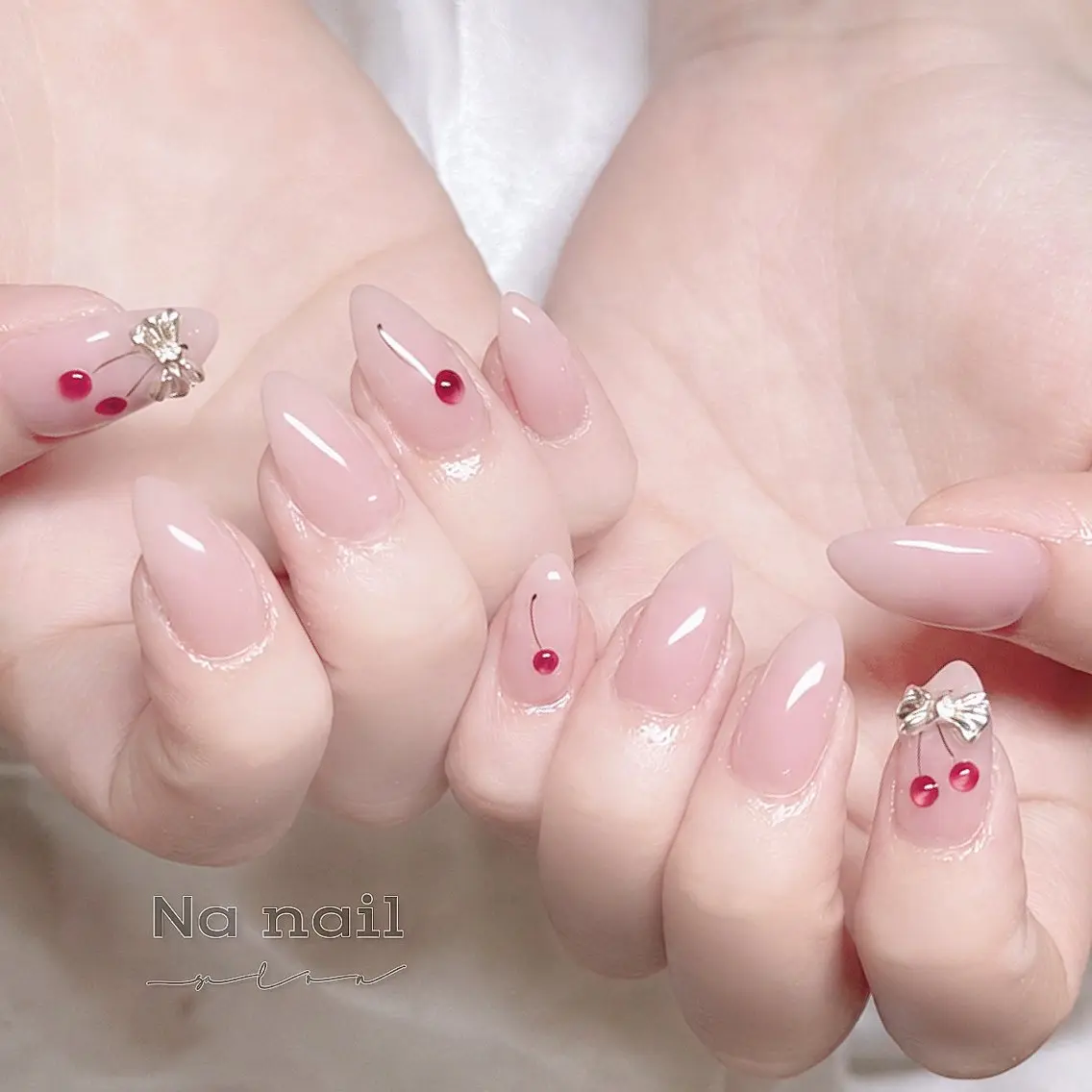 ネイル チークネイル フラッシュネイル フレンチネイル ジェルネイル グラデーション ハンドネイル CC Nail 高田馬場のネイルデザイン
