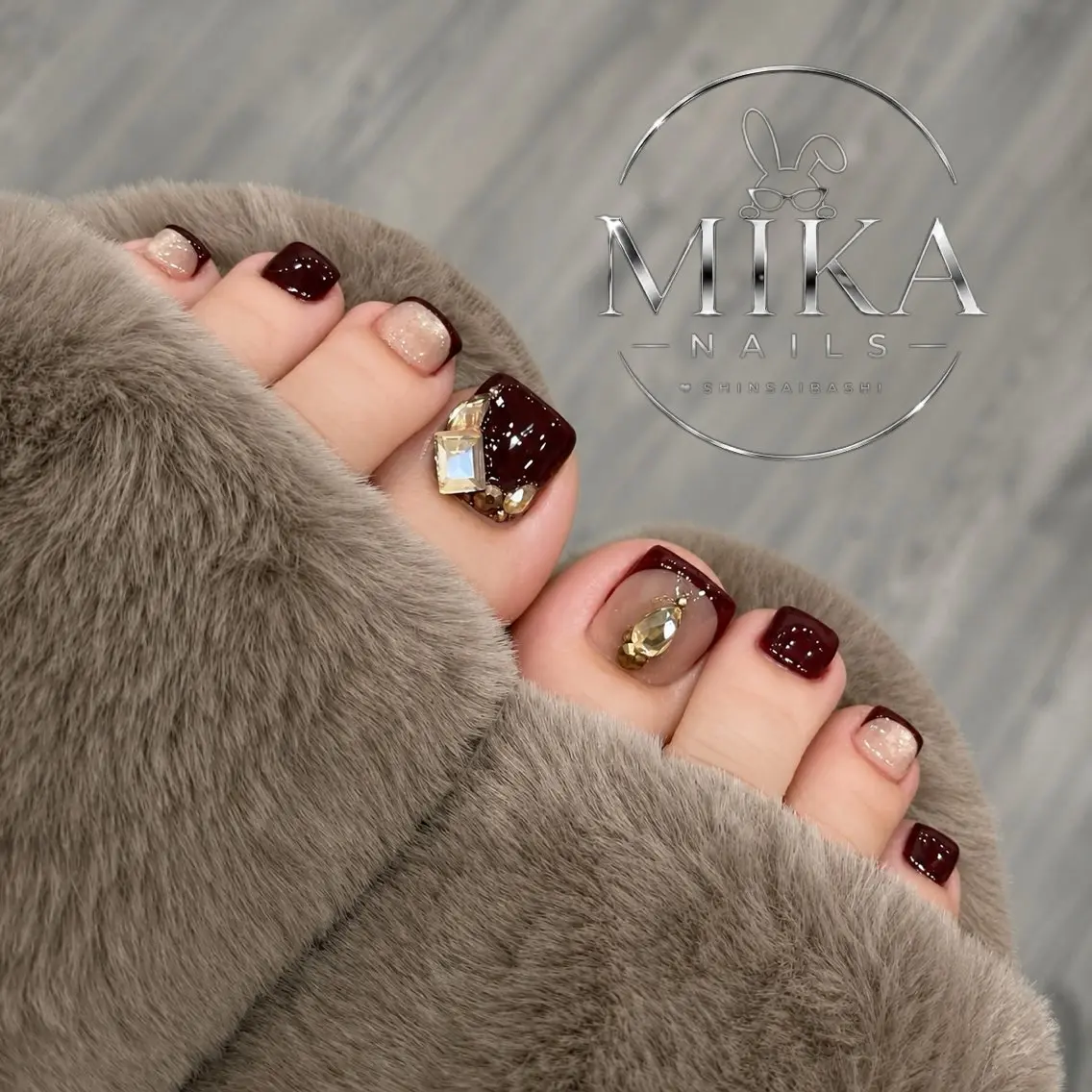 ネイル フットネイル Rina Mika Nailsのネイルデザイン