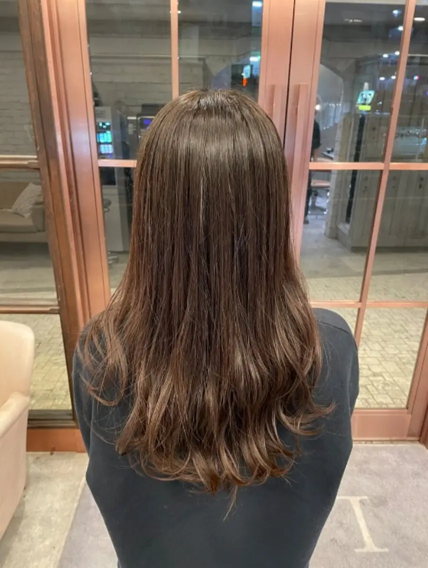 ロング カラー ブラウンカラー ナチュラルブラウン ヘアカラー Luce溝の口/孔喜 /週6名様限定のヘアスタイル