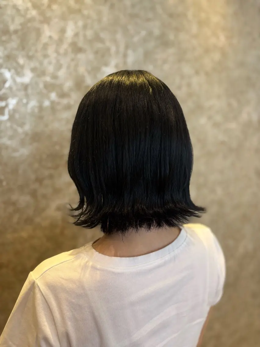 ミディアム カラー ヘアカラー アベ ミスズのヘアスタイル