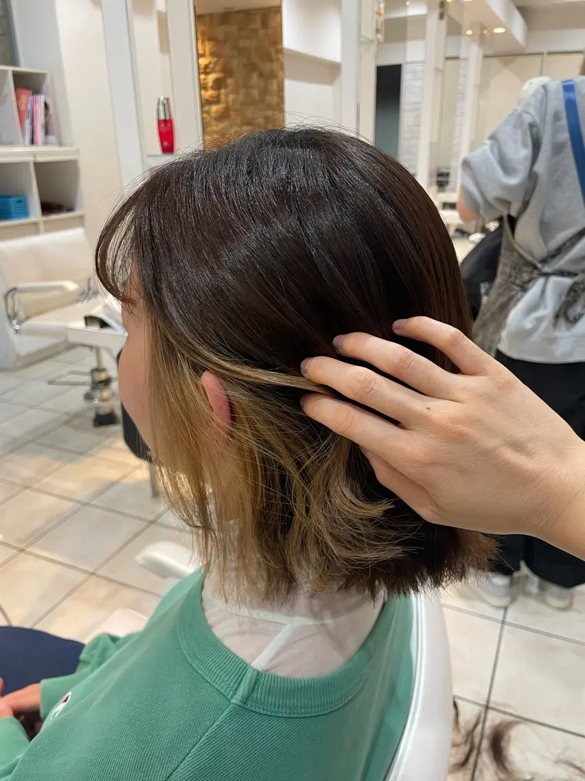 ミディアム カラー ヘアカラー 🏰縮毛矯正 🏰NOAのヘアスタイル