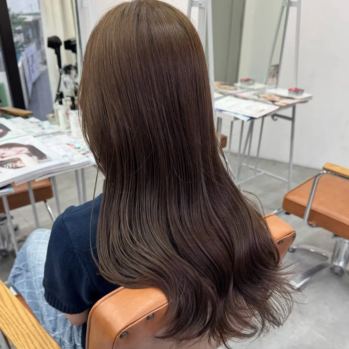 ロング カラー ヘアアレンジ ヘアカラー ブリーチなしカラー /新百合ヶ丘/安形翔のヘアスタイル