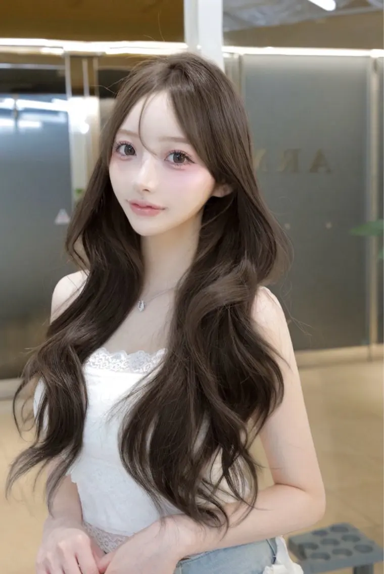 ロング カット ヘアカラー ブリーチなし♡/ 垢抜けカラー♡/のあのヘアスタイル