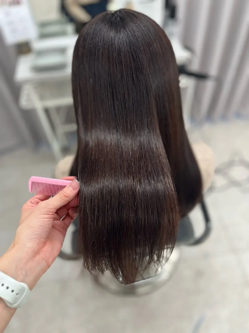 ロング カラー ブラウンカラー ピンクカラー ピンクブラウン ヘアカラー トリートメント 🫧ぷる艶カラー🫧 Yuubi🦩のヘアスタイル