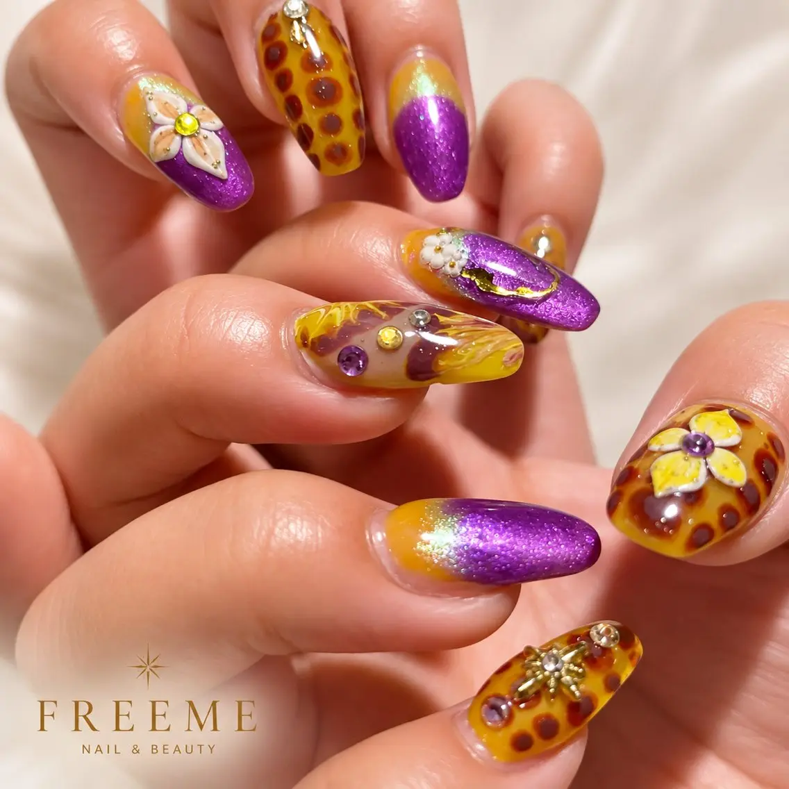 ネイル ハンドネイル 🌿FREEME 🗽アビ🌿のネイルデザイン