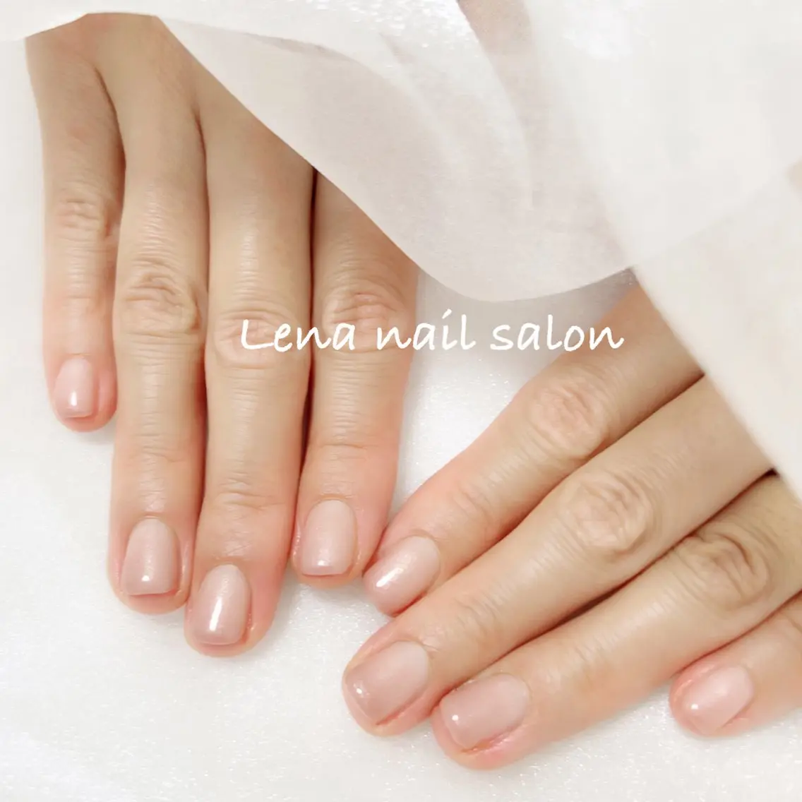 ネイル ハンドネイル 自爪育成ネイルケア Lena  nailのネイルデザイン