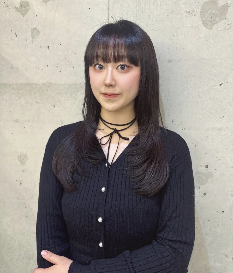 ロング カット ヘアカラー トリートメント Hinane ‪❤︎‬のヘアスタイル