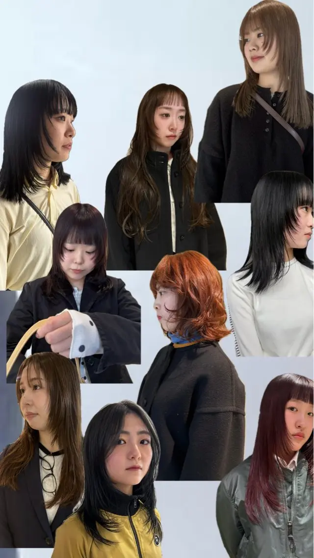 ミディアム レイヤーカット 薄暮 マツイ　レンのヘアスタイル