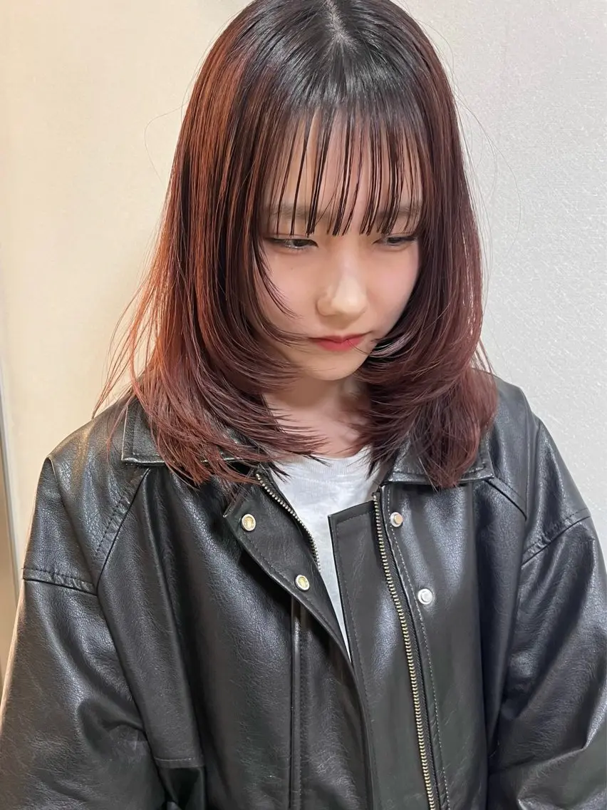セミロング 盛れる透けカラー🎀 似合わせ/uiのヘアスタイル