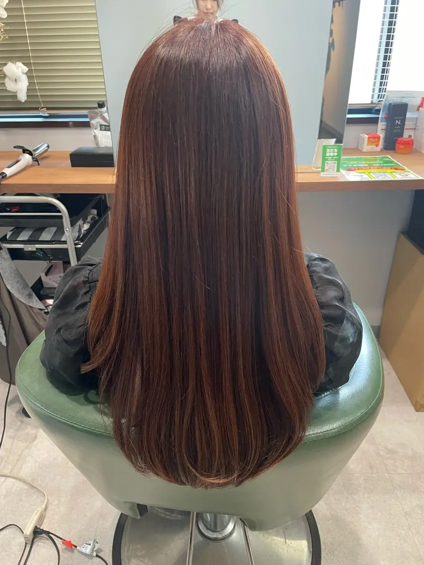 ロング カラー カット ヘアカラー 今雪 聡美のヘアスタイル