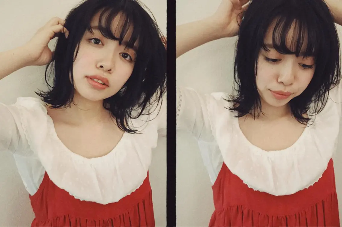 ミディアム カラー カット ヘアカラー トリートメント 市川 千夏のヘアスタイル