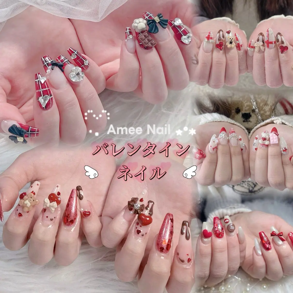 ネイル オーロラネイル クリアネイル 成人式 フラッシュネイル ジェルネイル ハンドネイル Amee Nail Salonのネイルデザイン
