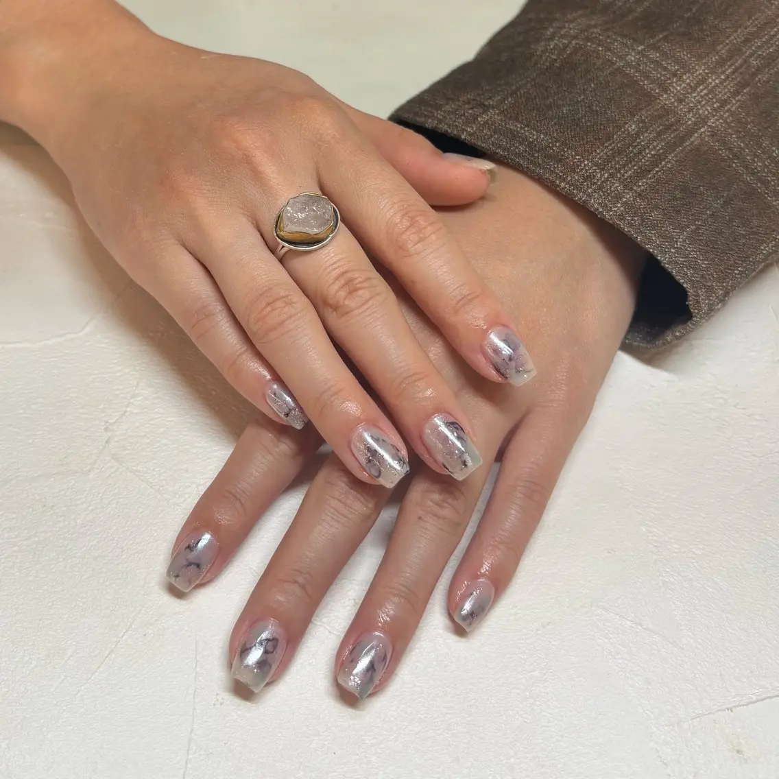 ネイル 持ち込み ニュアンスネイル 💫 さりのネイルデザイン
