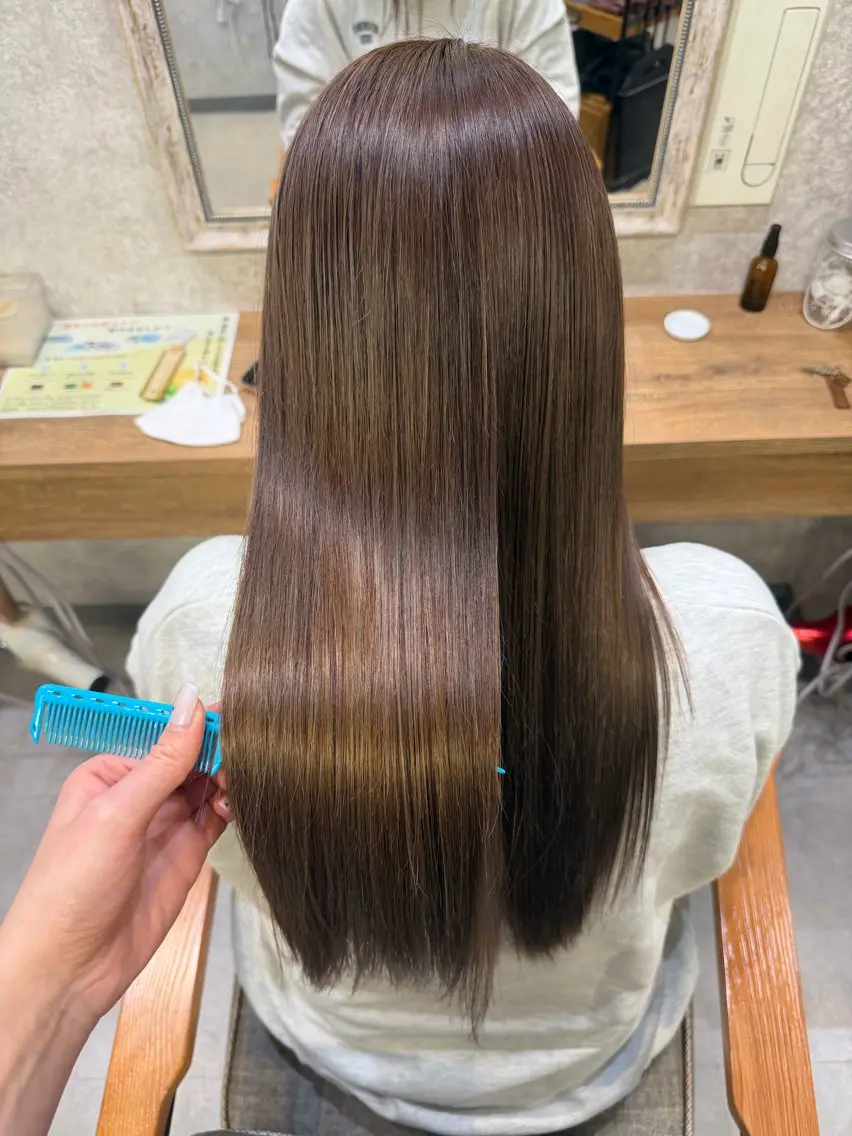 ロング カラー トリートメント ツヤちゅるカラー✮ すずなのヘアスタイル