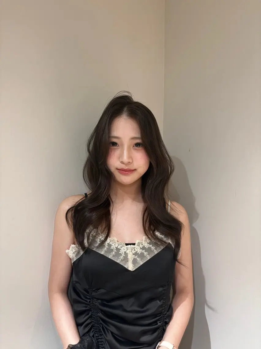 【先着3名限定✨】透明感カラーで垢抜け✨うる艶ワンカラー＋ベースtrの写真
