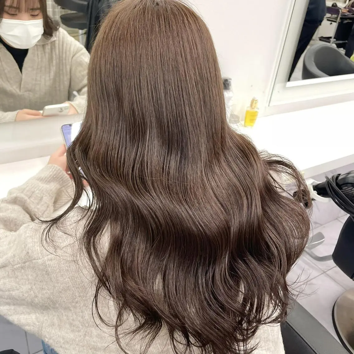 セミロング カラー ヘアカラー カット💜モデル募集 アカデミー札幌のヘアスタイル