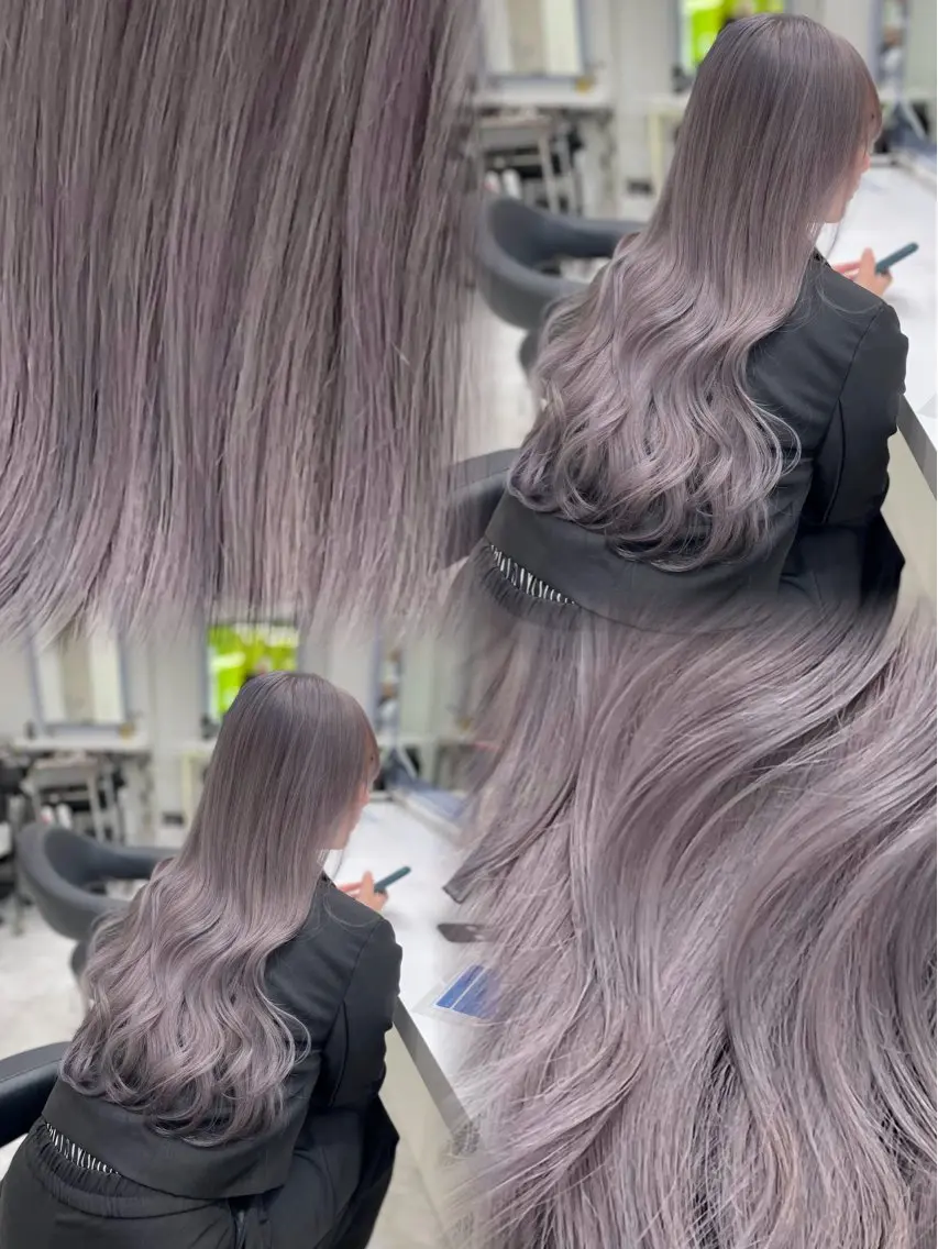 ロング カラー 💜RIO/韓国風 寒色・暖色カラー💜のヘアスタイル