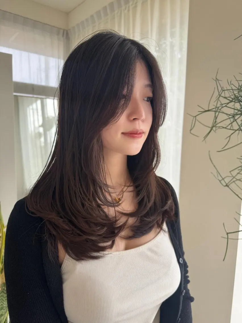 ロング カット トリートメント 瀬長なおみ U too e'sのヘアスタイル