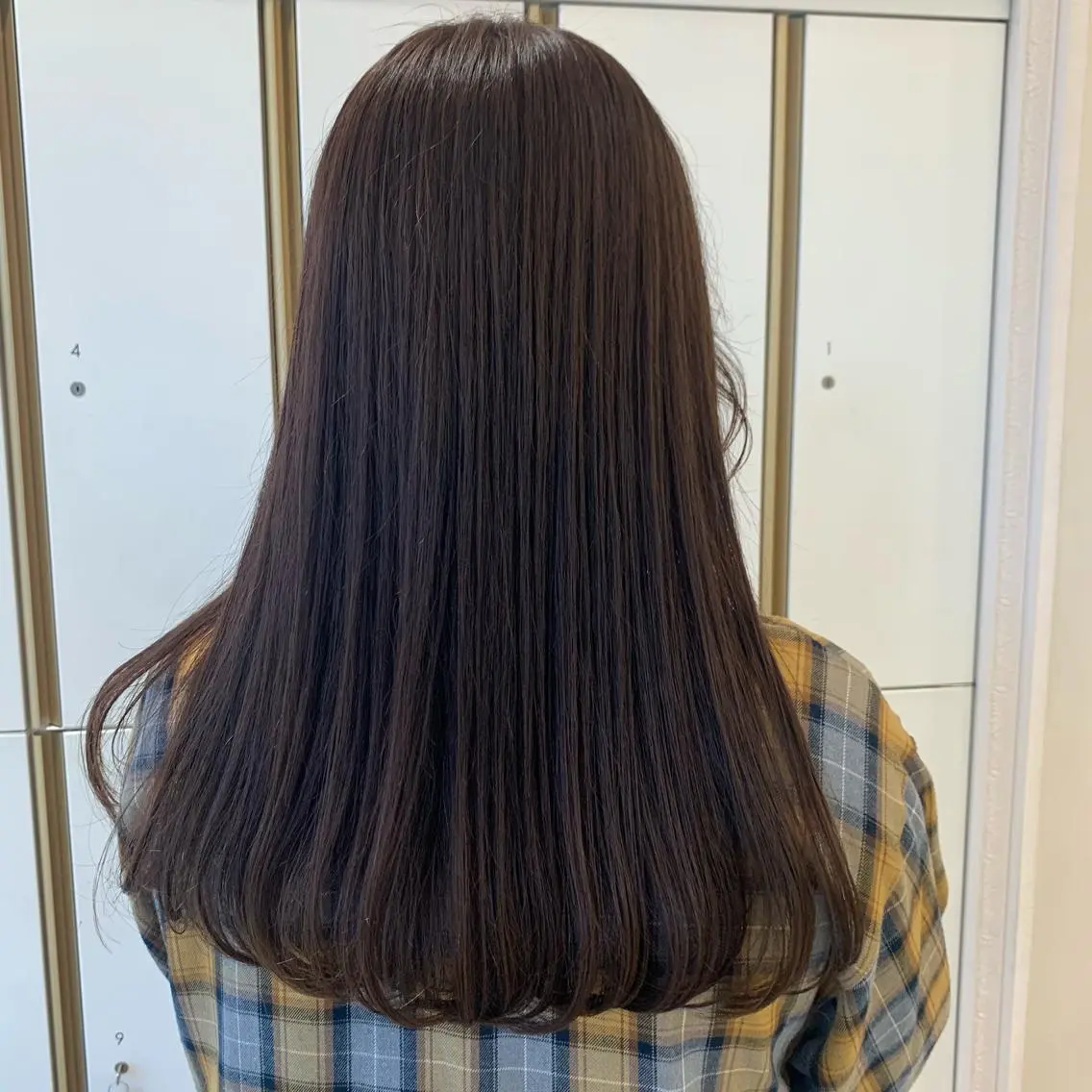 ロング カラー カット ヘアカラー トリートメント ウスイ ハルカのヘアスタイル