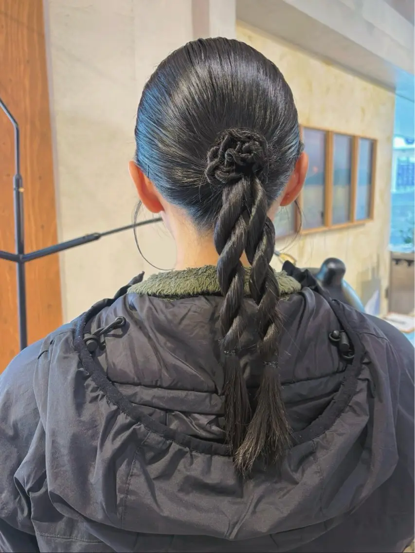 ヘアアレンジ ヘアセット 有岡 陽菜のヘアスタイル