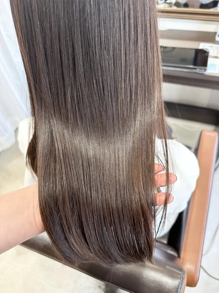セミロング カット 縮毛矯正 トリートメント 🍊髪質改善🍊縮毛 矯正🍊濱野紗奈🍊のヘアスタイル