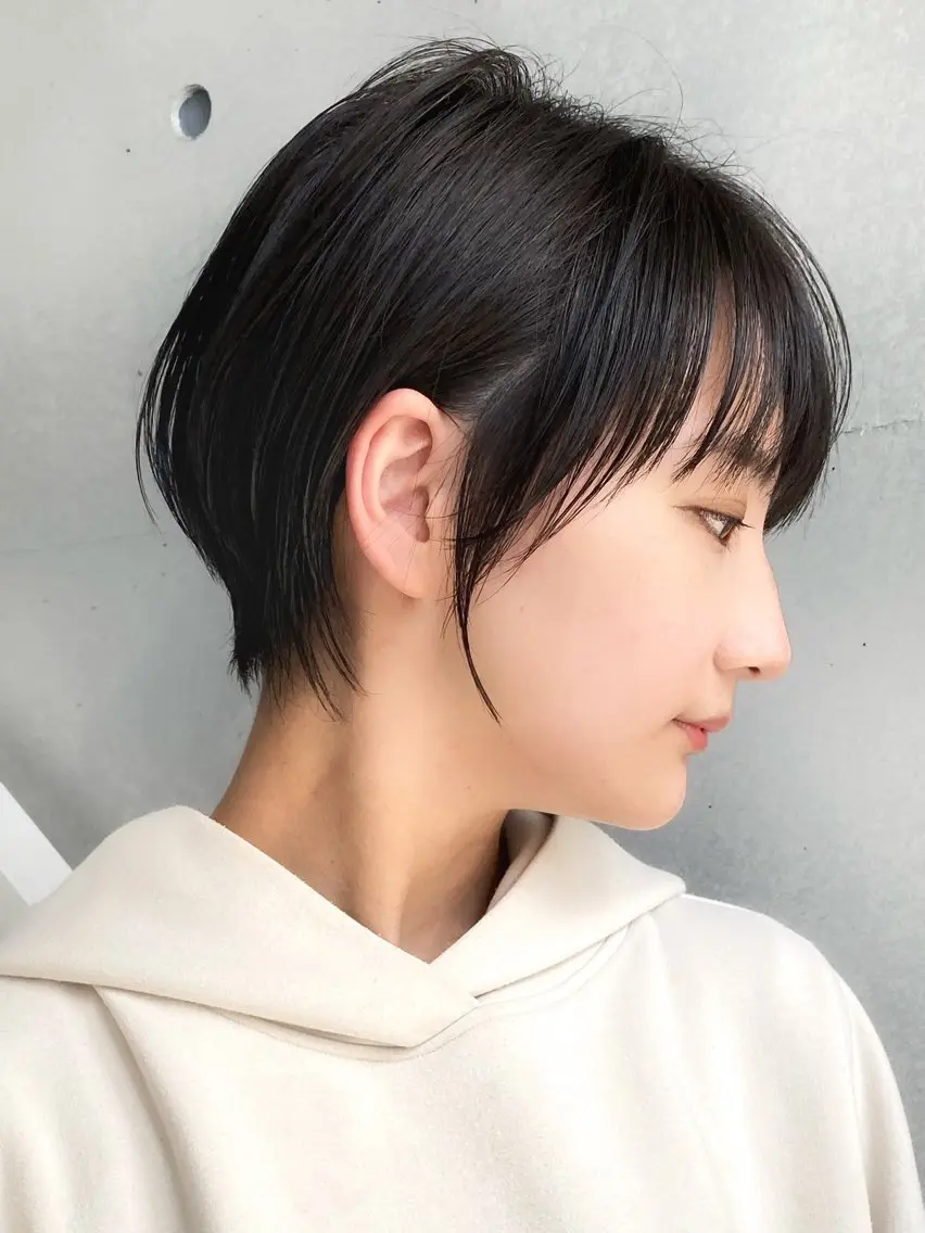 ショート カラー ショートボブ ボブ ショートヘア カット ヘアカラー パーマ トリートメント 当日予約🆗ショート /ハイライト/松本のヘアスタイル
