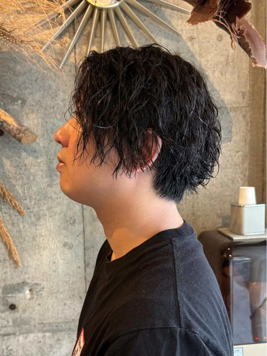 ミディアム ミディアムパーマ カット パーマ ヘッドスパ I'sm KOUSAKUのヘアスタイル