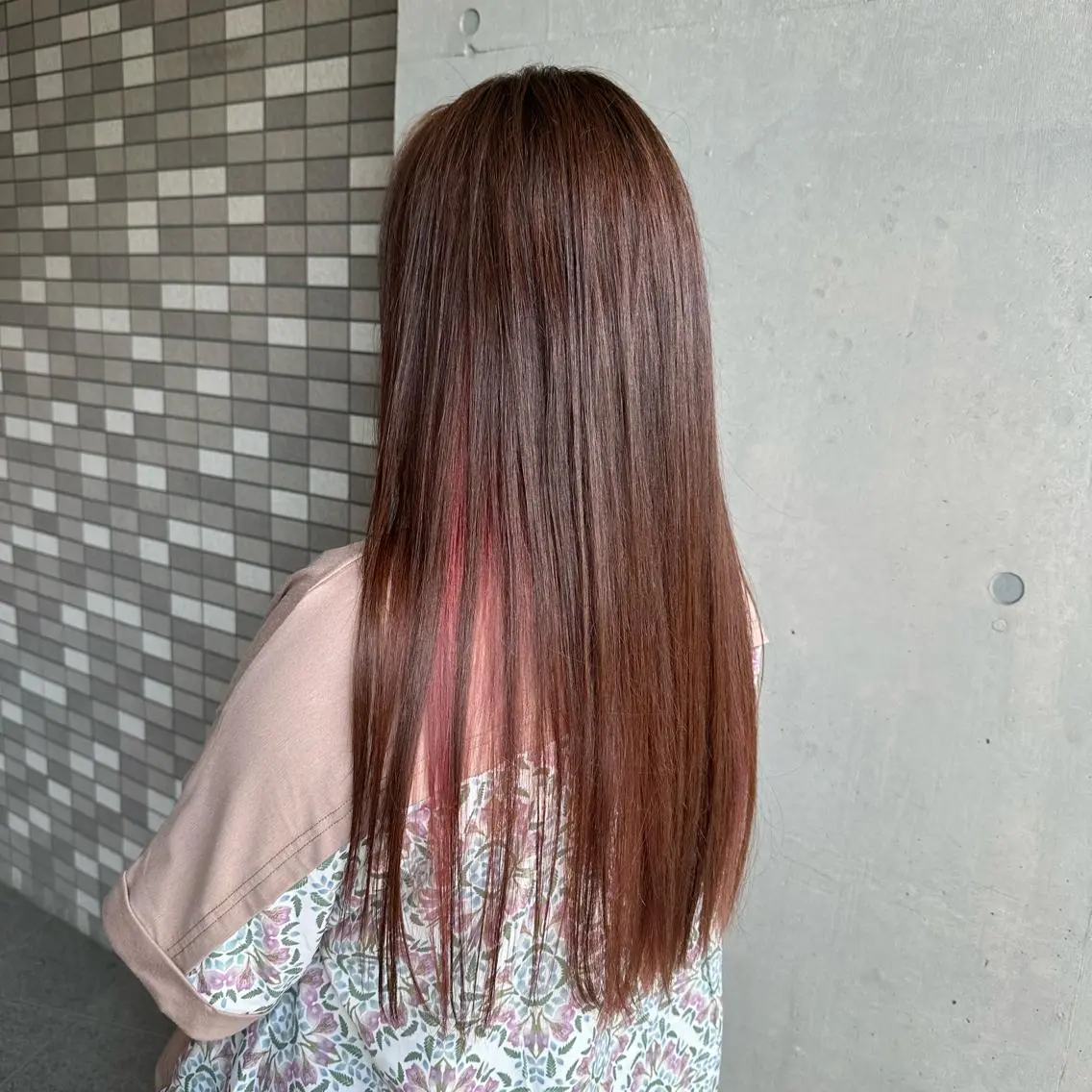 ロング カラー ヘアカラー 💜推しインナー カラー/菊池柊真💜のヘアスタイル