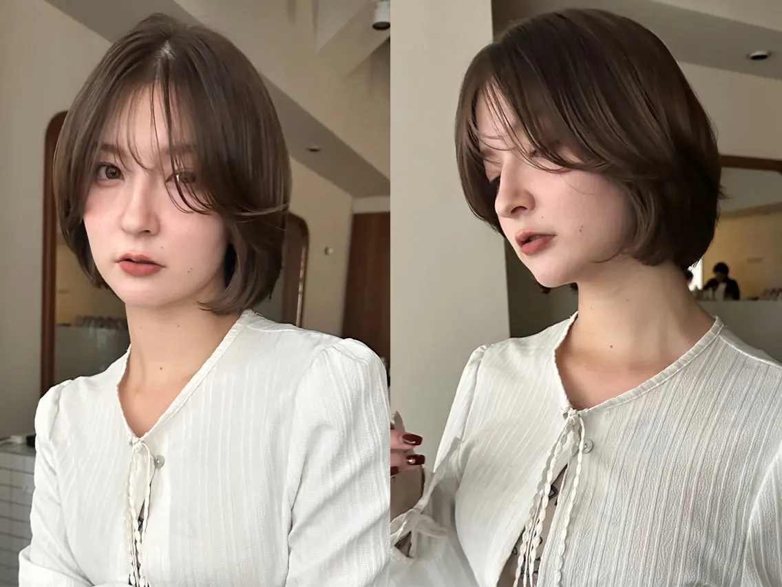 ショート ボブ カット ヘアカラー トリートメント ボブ/似合わせ レイヤーcocomoのヘアスタイル