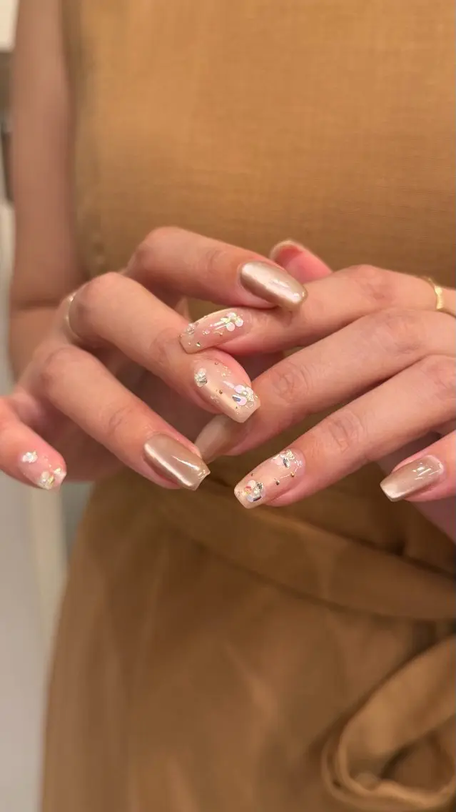ネイル フラワーネイル マグネットネイル ハンドネイル nail l_yukiのネイルデザイン