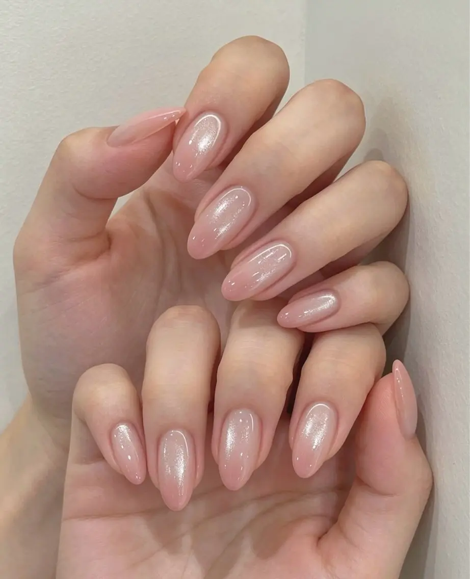 ネイル フレンチネイル ラメ(グリッター) ラメグラデーション マグネットネイル 持ち込み Unicorn Nail原宿表参道のネイルデザイン