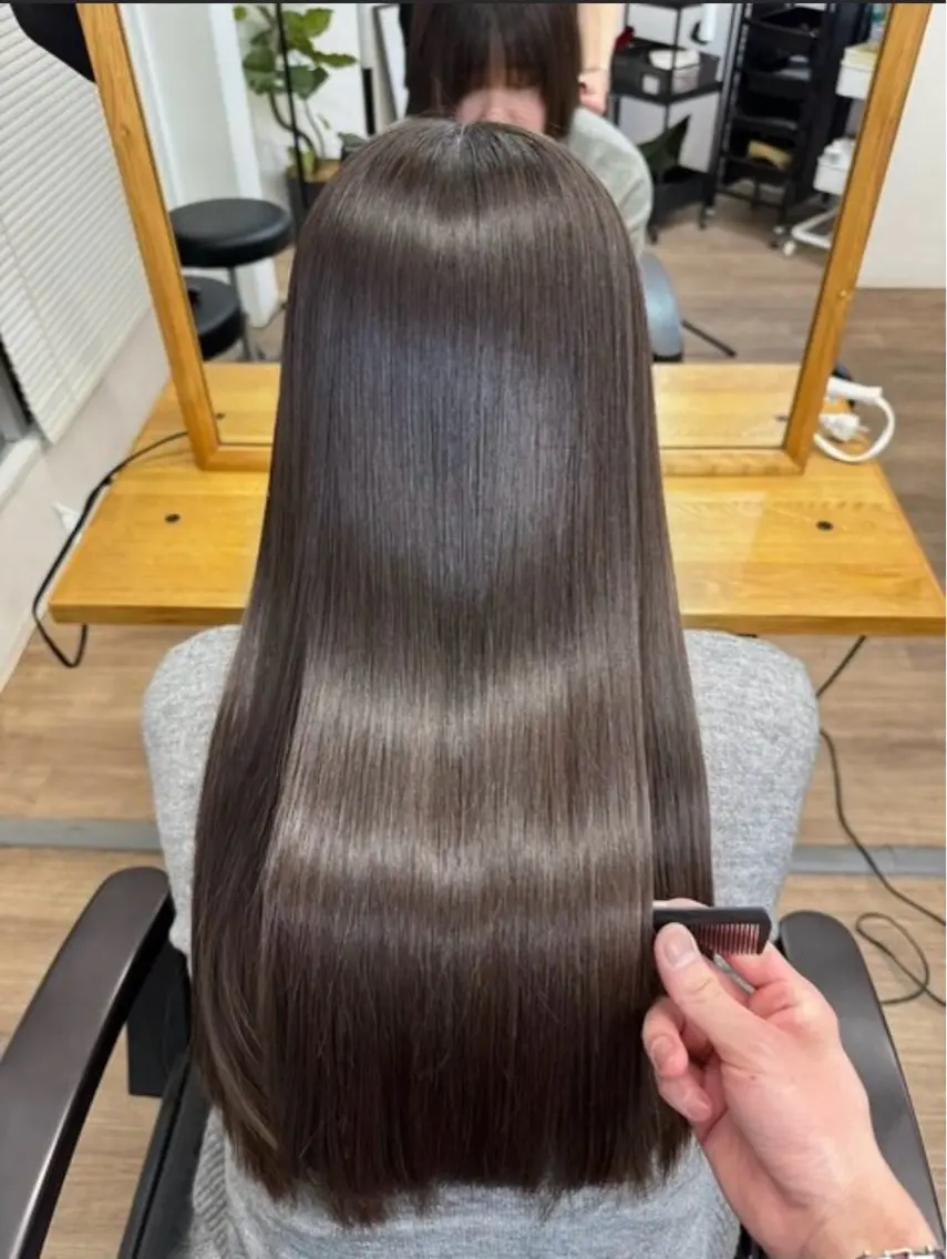 ロング カラー カット ヘアカラー トリートメント PEEPS逗子・葉山 髪質改善・縮毛矯正のヘアスタイル