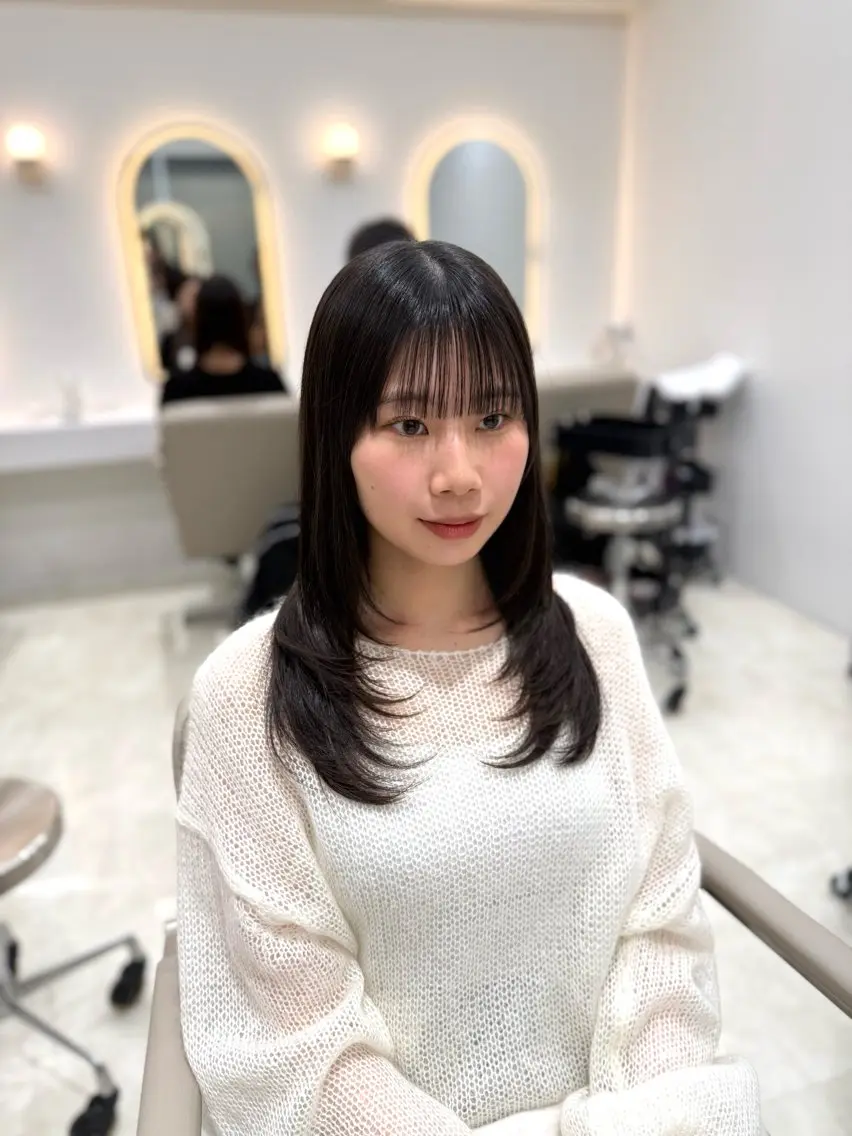 セミロング 池袋美容師/ jukuのヘアスタイル