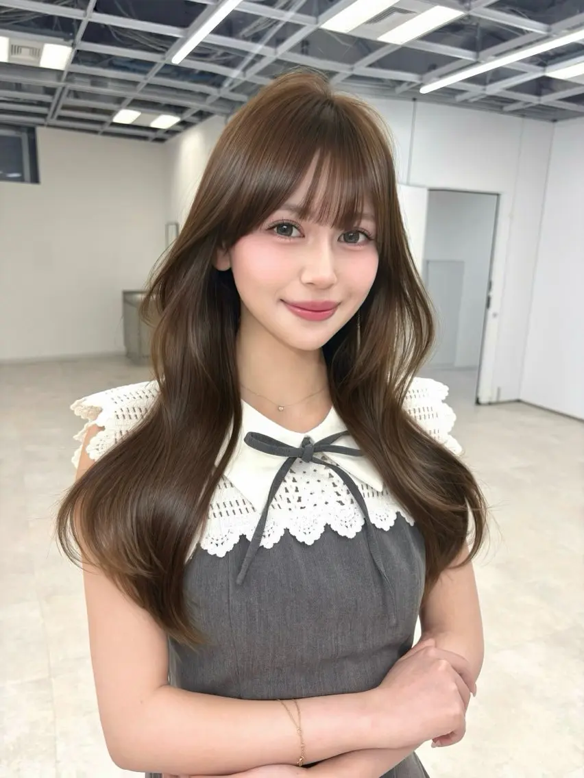 ロング カラー ベージュカラー 透明感カラー ヘアカラー ブリーチなしカラー/ ♡𝐒𝐚𝐤𝐢♡のヘアスタイル