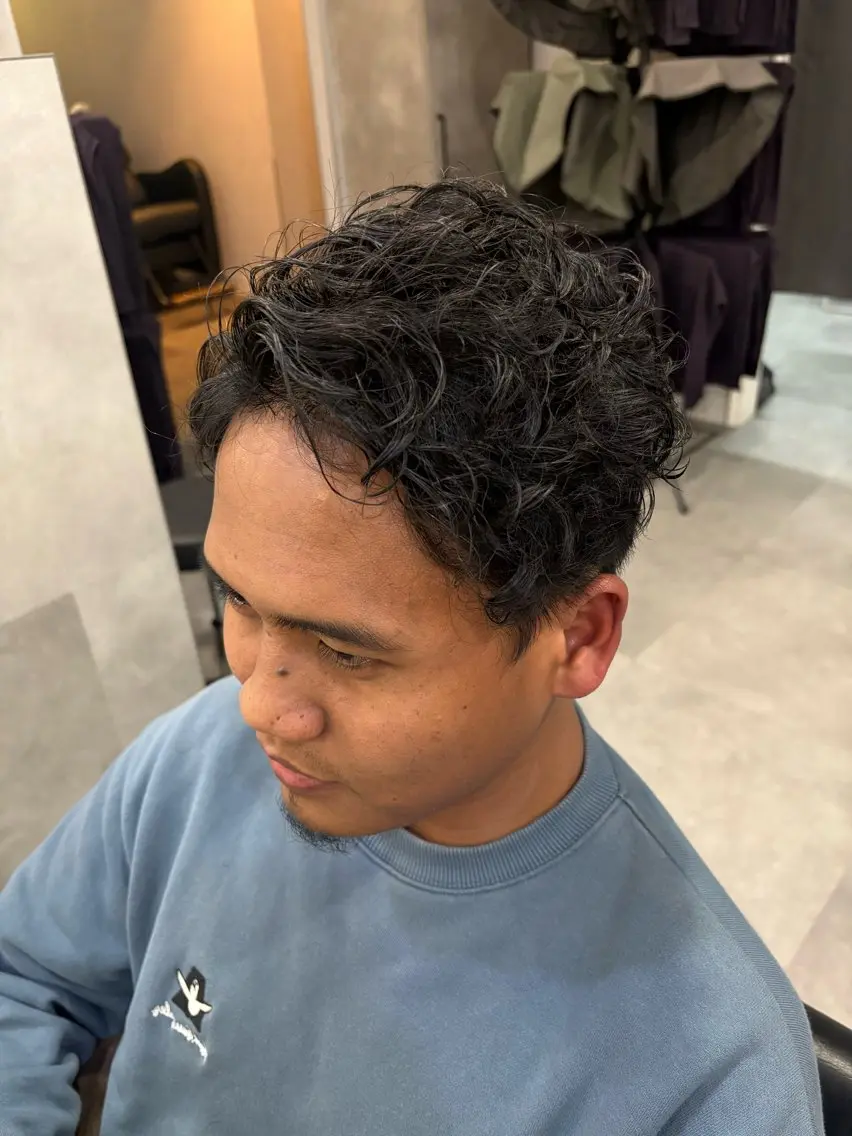 メンズニュアンスパーマの写真