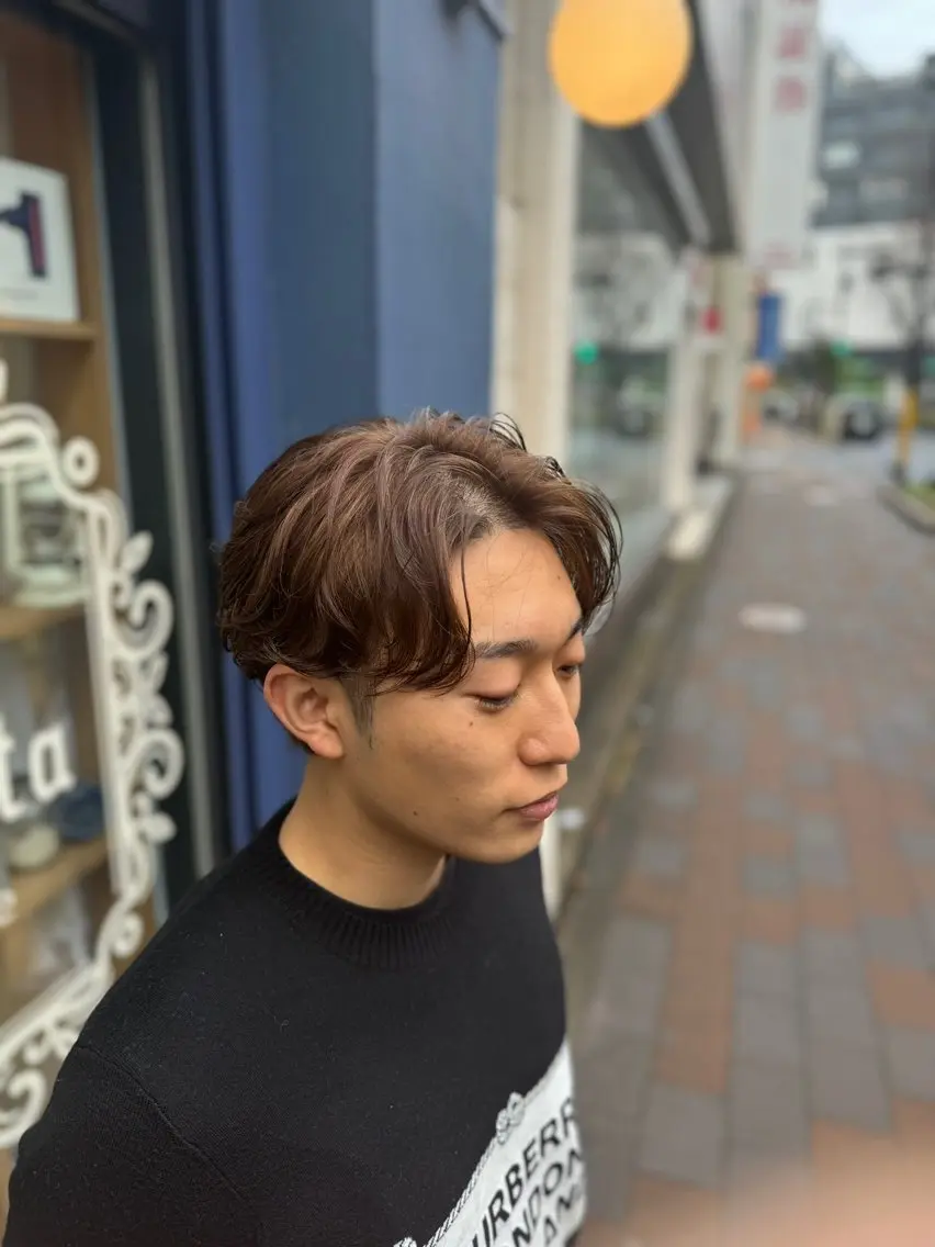 パーマ メンズ フェードカット マッシュ メンズパーマ メンズショート スペインカール カット パーマ 大宮/メンズパーマ 関勇也のヘアスタイル