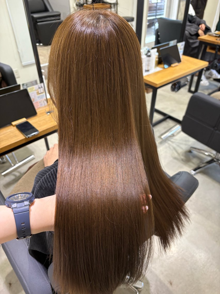 ロング 髪質改善 縮毛矯正 縮毛矯正 anB Bのヘアスタイル