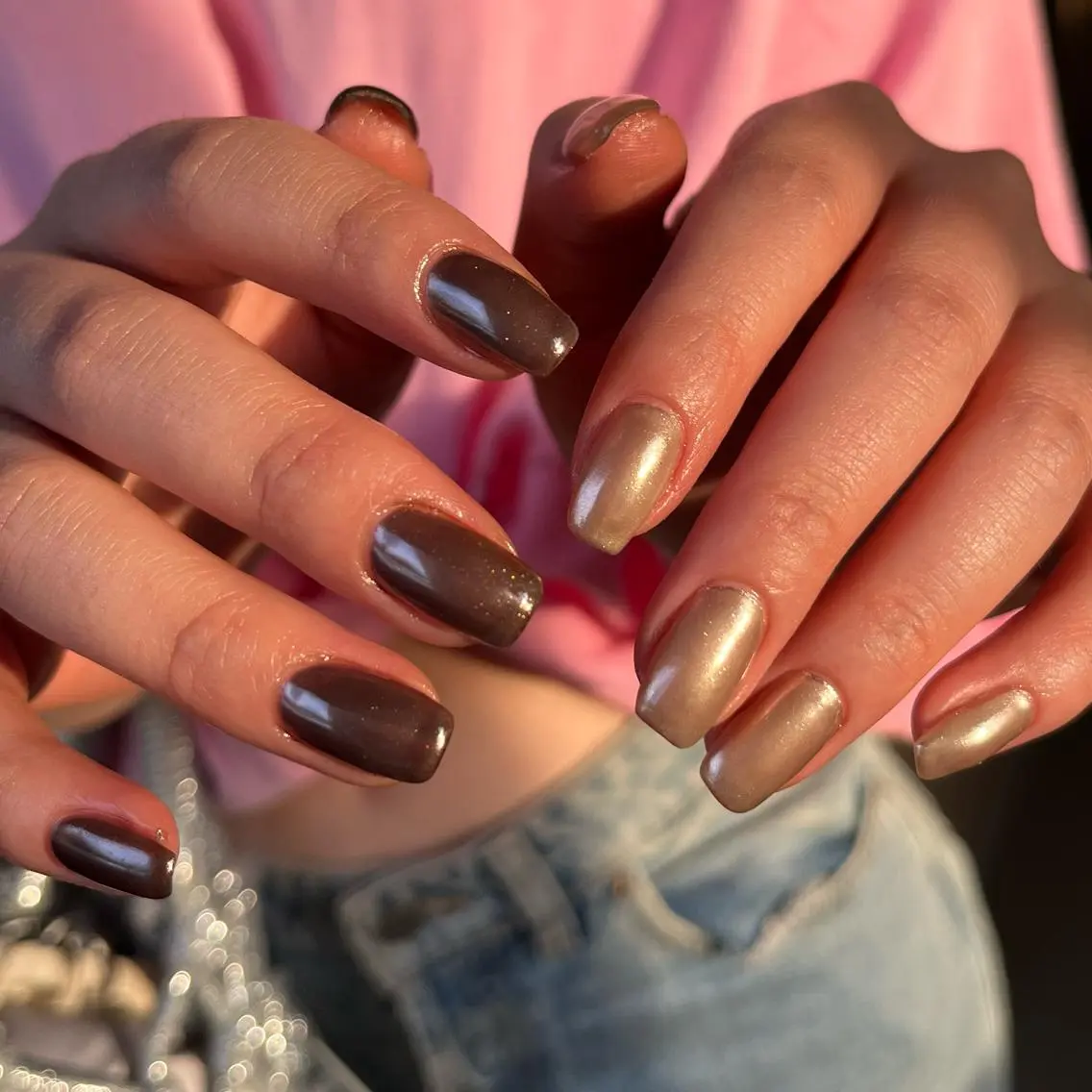 ネイル ミラーネイル ハンドネイル vegh. nail／阿波座のネイルデザイン