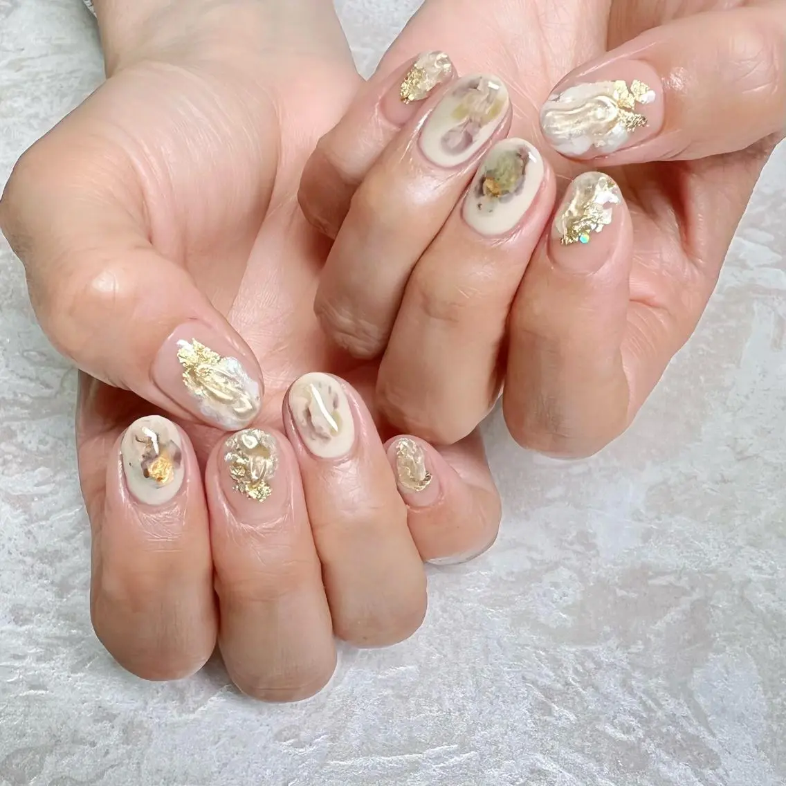 ネイル ニュアンスネイル ショートネイル gemickle nailのネイルデザイン