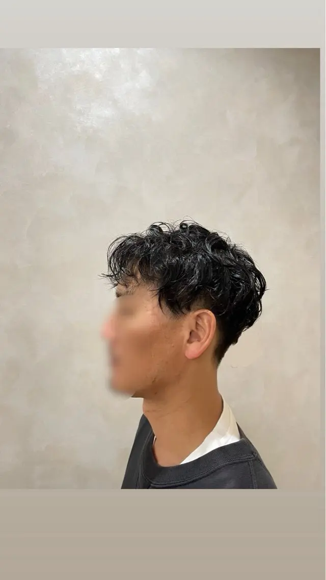 パーマ メンズ メンズパーマ スパイラルパーマ 寺田 美月のヘアスタイル