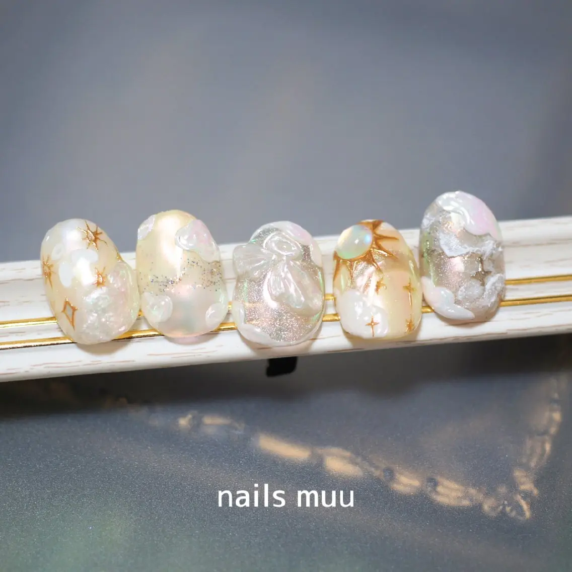 ネイル ジェルネイル 韓国ネイル nails muu まゆのネイルデザイン