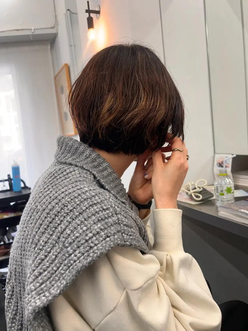 ショート カット パーマ リリカ🐈‍⬛メンズ カットモデル/上永谷のヘアスタイル