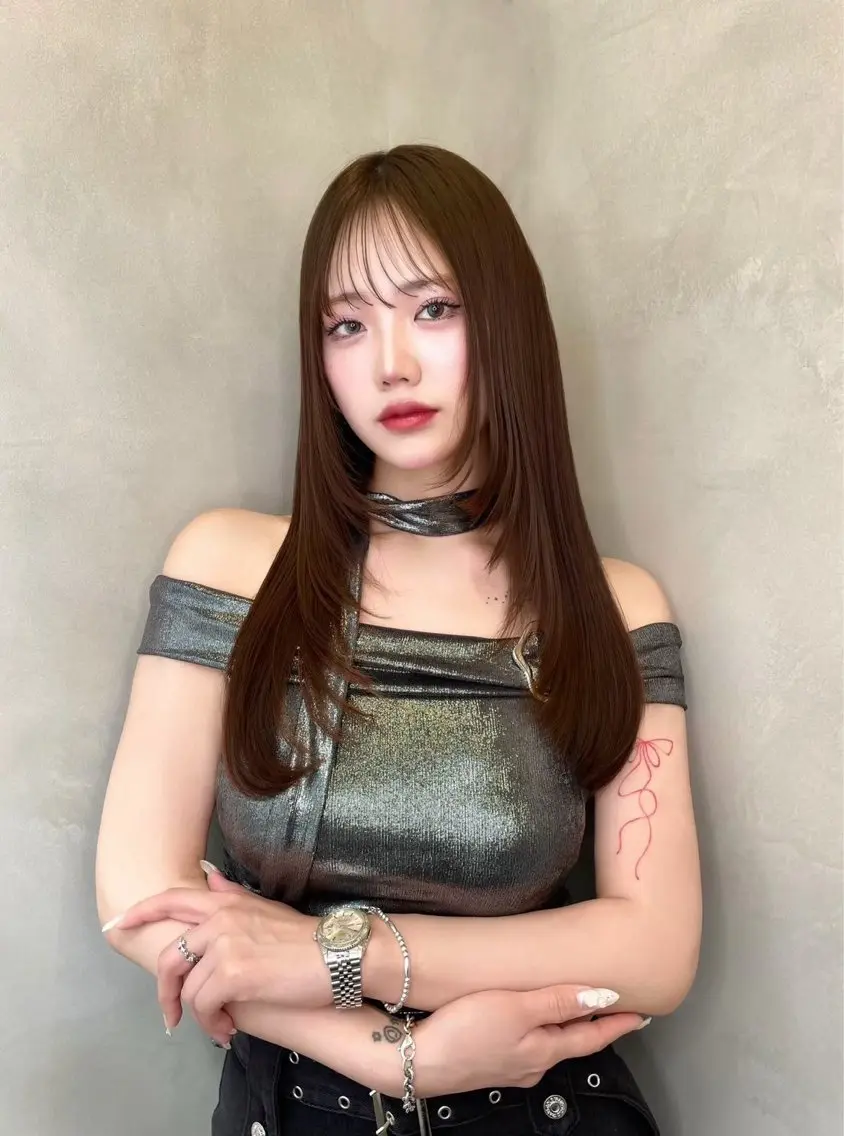 【❣️髪質変えたいならこれ❣️】韓国風カット💇✖️質感再生矯正✨✖︎ヘアポテンツァ✖️質感再生トリートメント🫧の写真