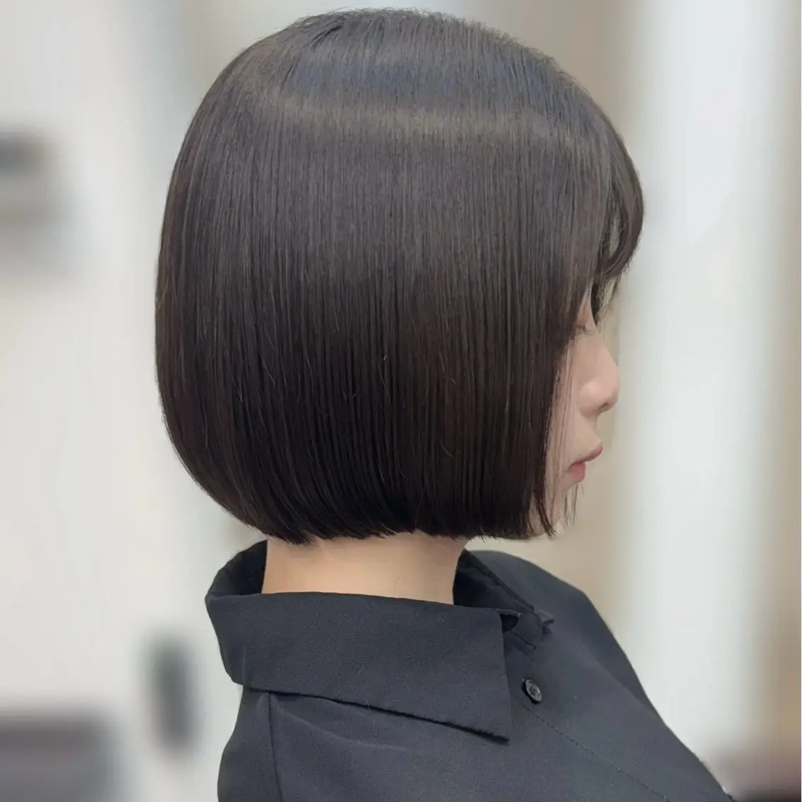 ショート カット トリートメント たぴ。ぱつっとボブ/ つや髪🍒髪質改善のヘアスタイル