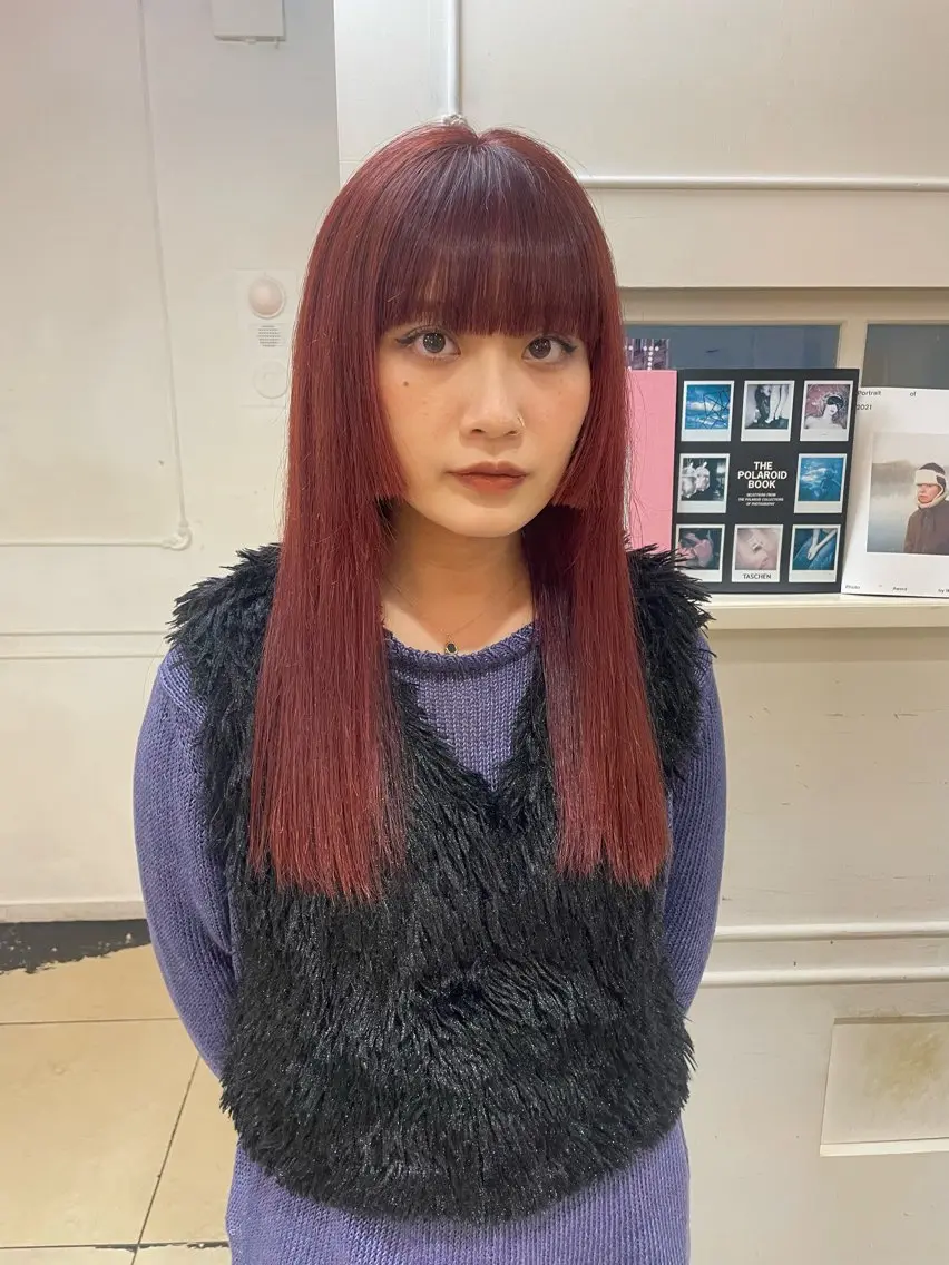 ロング カラー ブリーチ nishiura nanasaのヘアスタイル