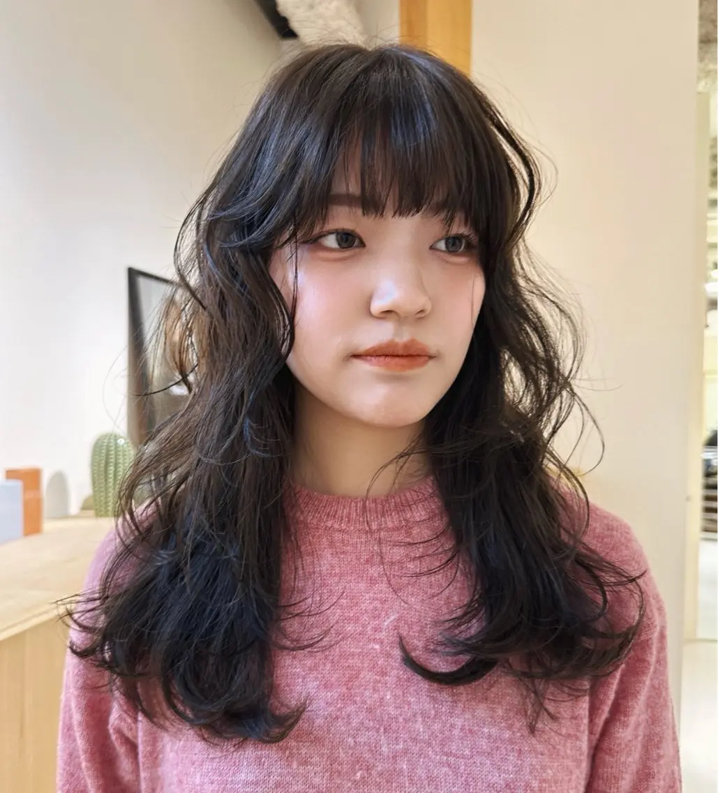 ロング ヘアカラー ヘッドスパ 安藤 琢真のヘアスタイル
