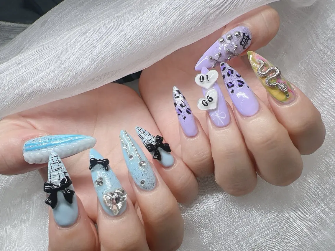 ネイル ハンドネイル Lee Nails チップ長さだし専門店のネイルデザイン